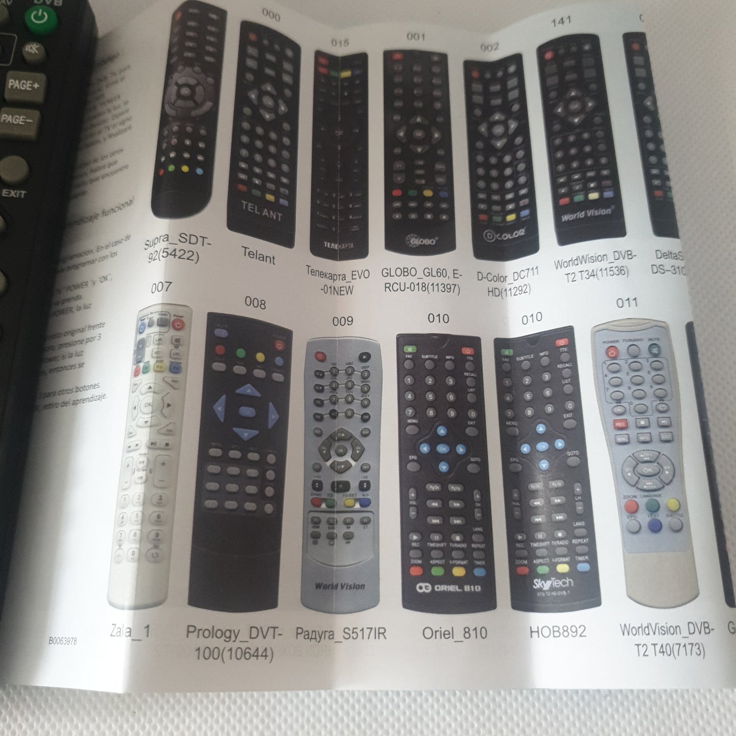 Control auniversal para Tdt