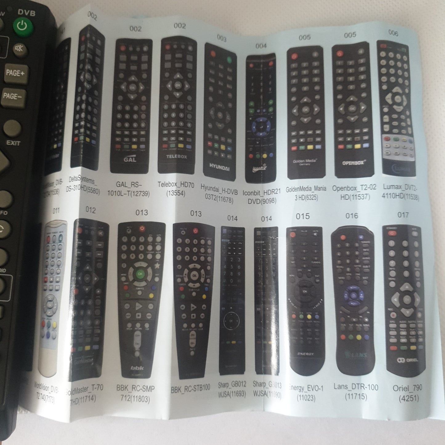 Control auniversal para Tdt