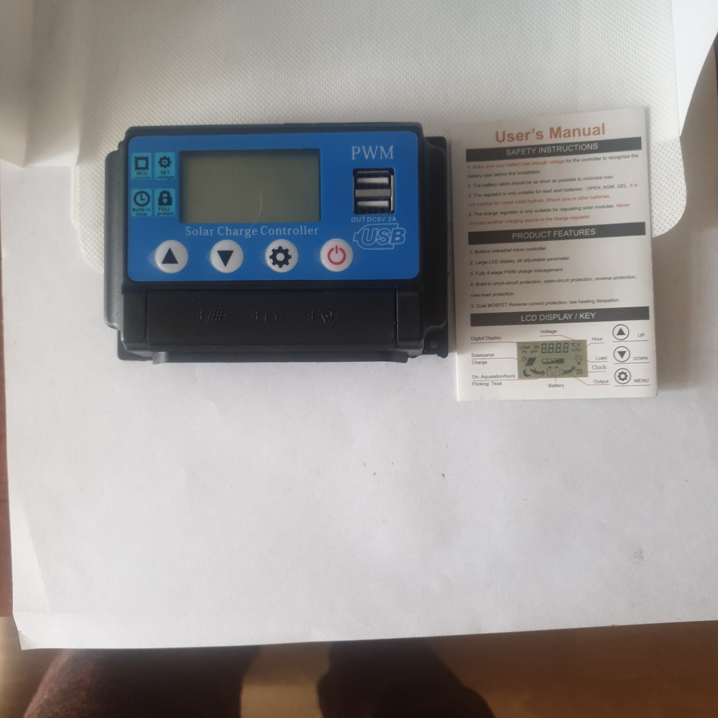 Control de cargador solar