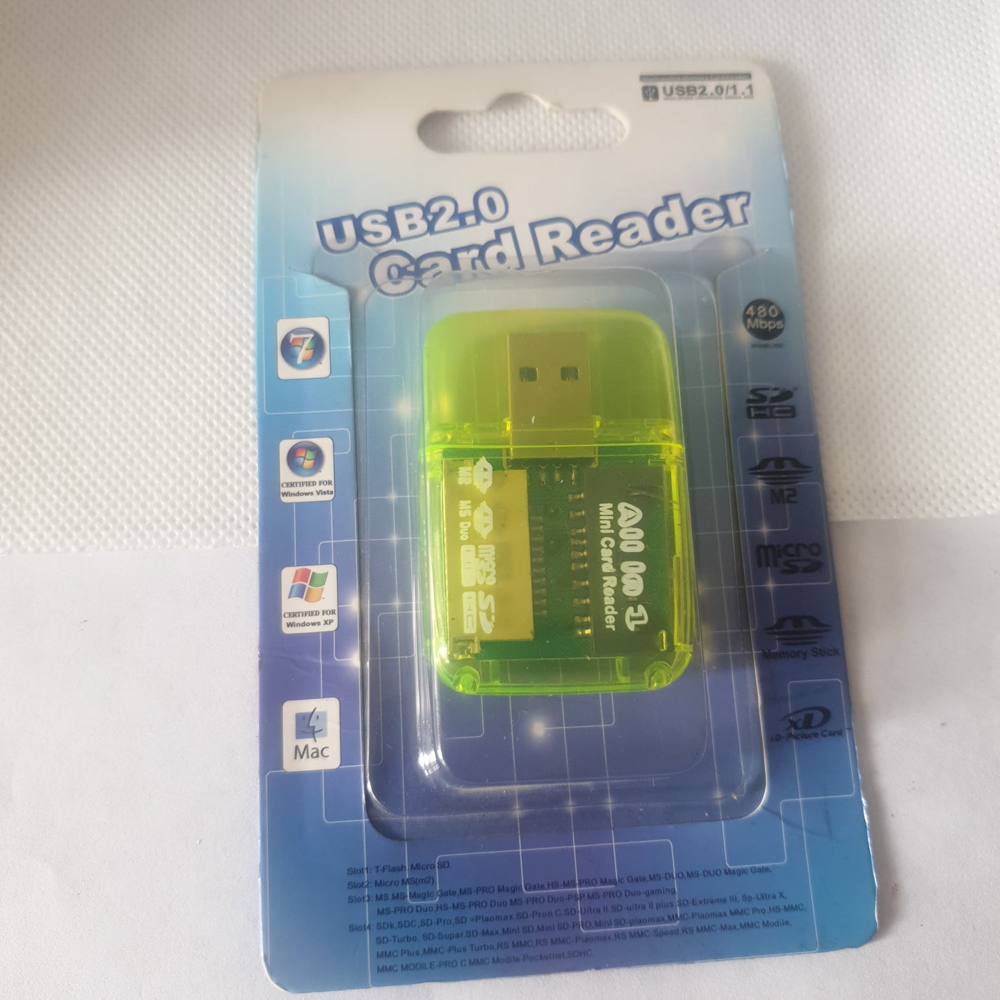 Tarjeta lectora usb 2.0