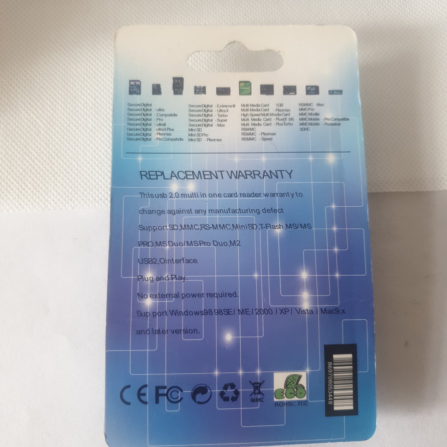 Tarjeta lectora usb 2.0