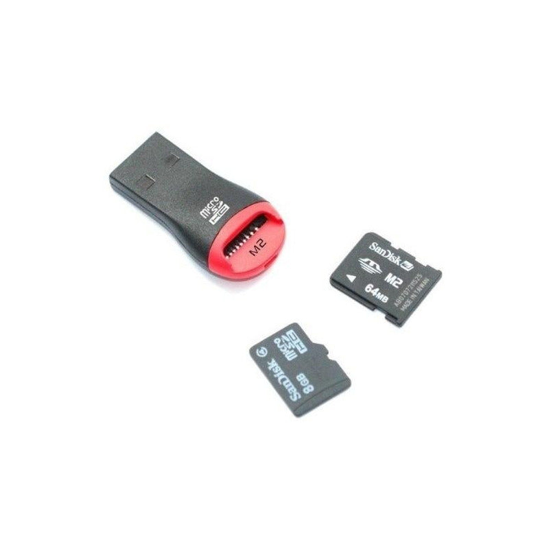 Lector Usb Grabador Memoria Micro Sd M2 A Usb N95 Juank