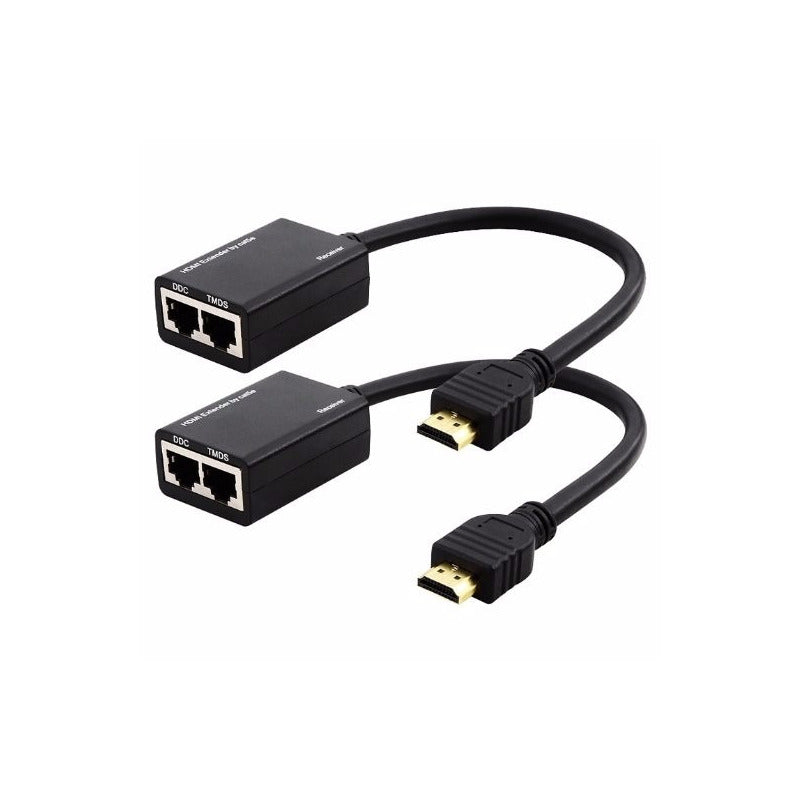 Extender Hdmi 3d 1080p Hasta 30 Mtrs Extensor De Video Red