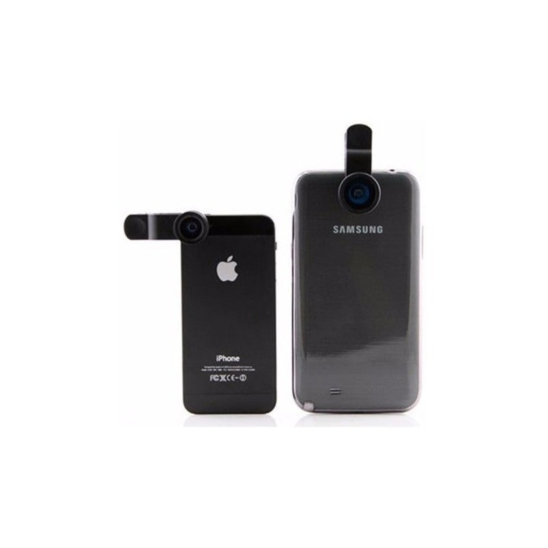Juego Lentes Celular Ojo Pez Angular Micr Samsung iPhone Htc