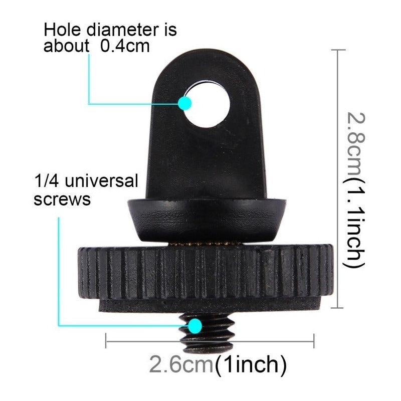 Pivote Tripode Giratorio Tornillo Pro 360 Camara Deportivas