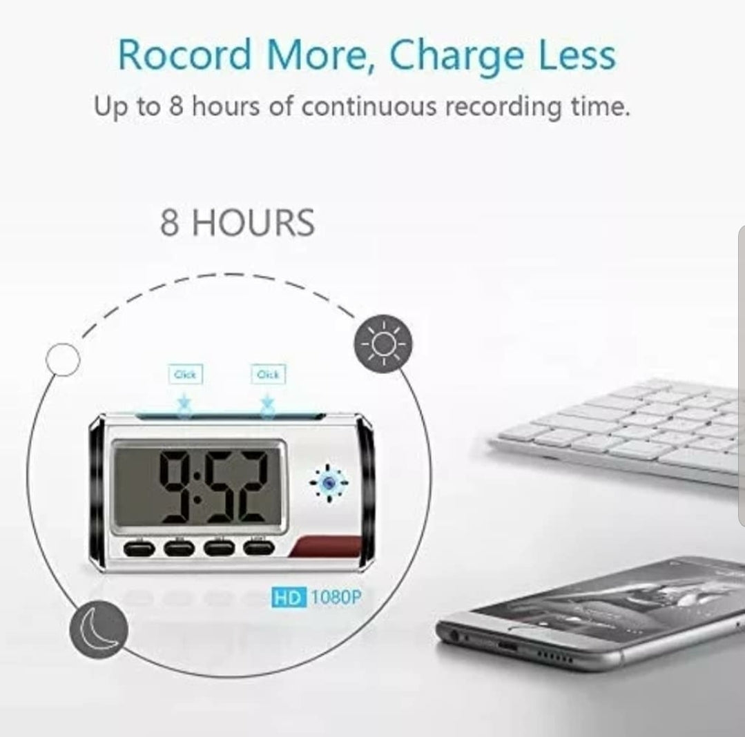Reloj camara escritorio ranura micro sd