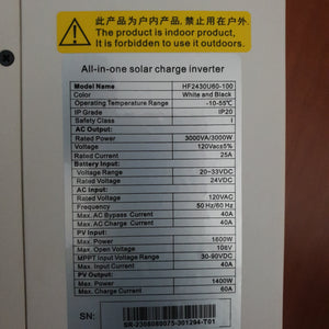 Inversor hibrido solar 3k