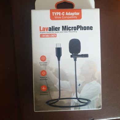 Micrófono de solapa con conector tipo c