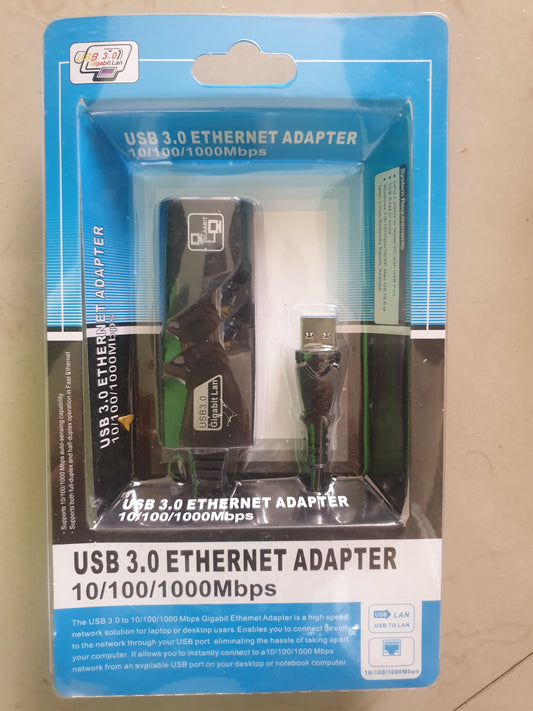 Tarjeta usb a rj45 ethernet 3.0 usb 10/100/1000mbps