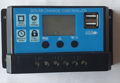 Regulador 30a pwm 12v / 24v solar