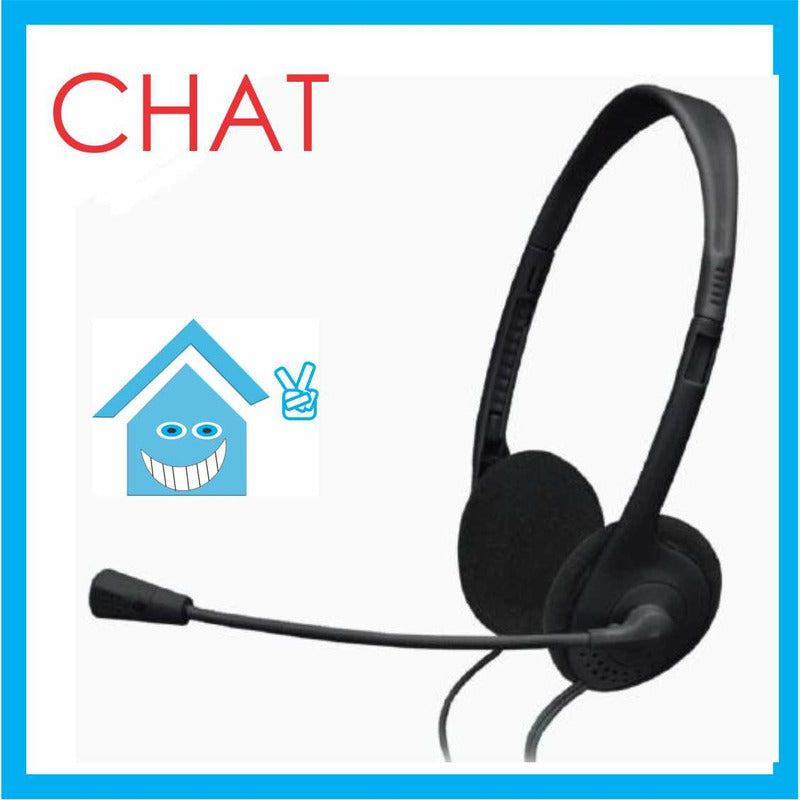 Diadema Audifono Microfono Chat Cafe Internet Skype Msn