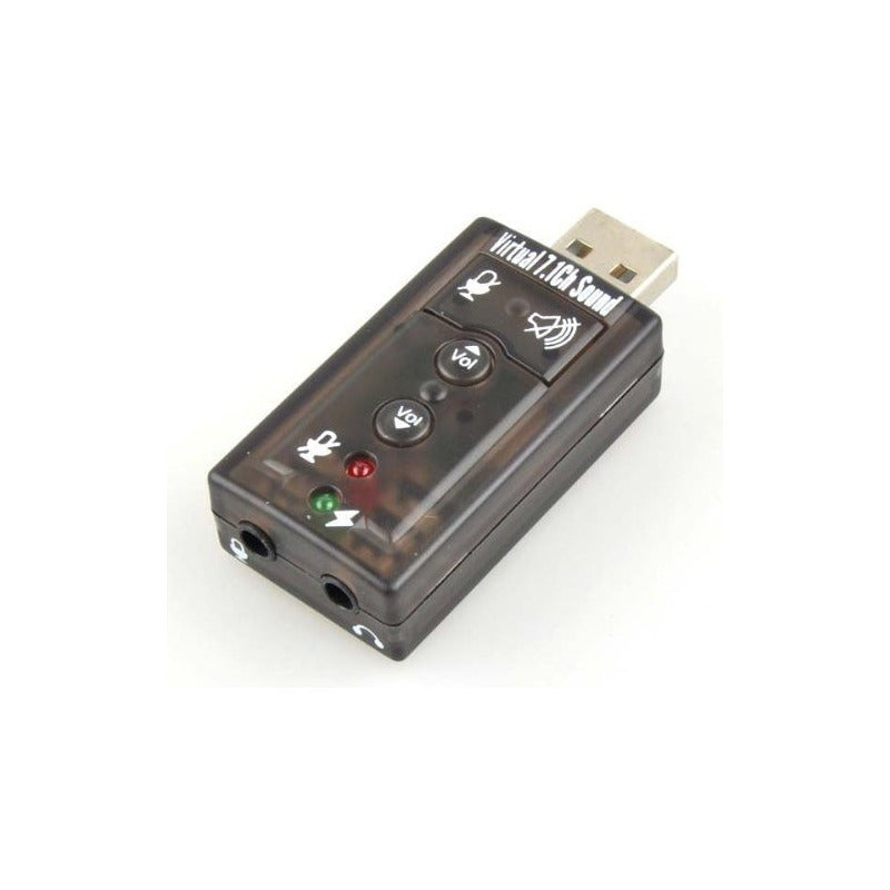 Tarjeta De Sonido Microfono Y Salida Audio 7.1 Portatiles Co