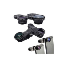 Cargar imagen en el visor de la galería, Kit Lentes Celular Oj O De Pez  Macro Y Angular