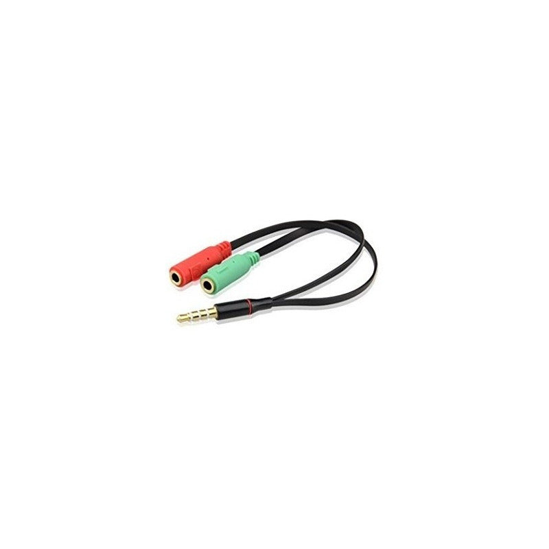 Cable  Adaptador Audio   Microfono  Audifono Diadema Celular