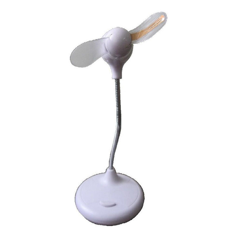 Remate Abanico Ventilador Usb Con Mensajes Y Base Promocion