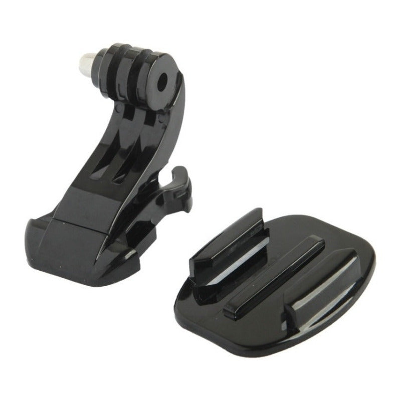 Kit Soporte Base+ Hebilla Casco J-hook Camara Tipo Gopro