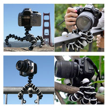 Cargar imagen en el visor de la galería, Tripode Camara Flexible Hasta 2kgs Para Celulares Camaras Go