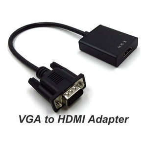 Convertidor De Vga A Hdmi Con Audio Cable De Computador A Tv