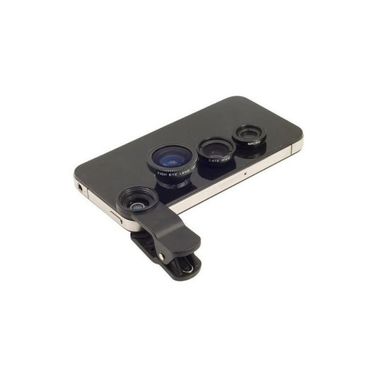 Juego Lentes Celular Ojo Pez Angular Micr Samsung iPhone Htc