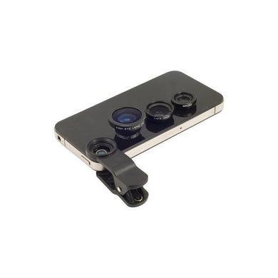 Juego Lentes Celular Ojo Pez Angular Micr Samsung iPhone Htc