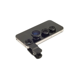 Juego Lentes Celular Ojo Pez Angular Micr Samsung iPhone Htc