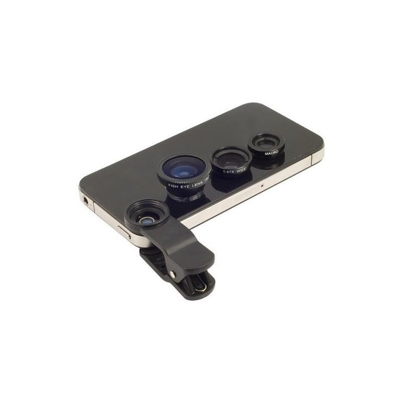 Juego Lentes Celular Ojo Pez Angular Micr Samsung iPhone Htc