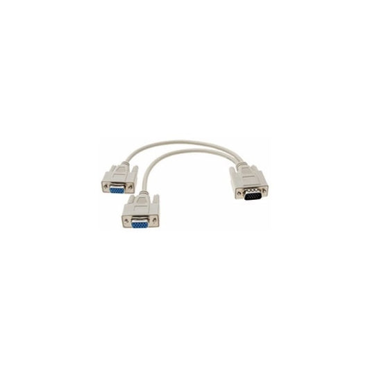 Cable Y Splitter Vga Conecte 2 Monitores A Un Computador Pc