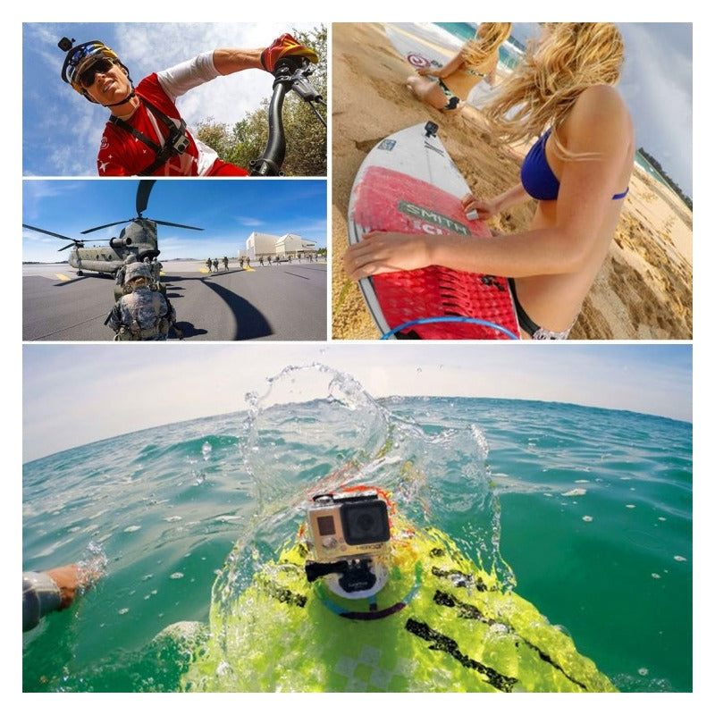 2x Soporte Base Hebilla Clip Montaje Camara Gopro Casco
