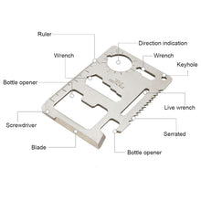 Cargar imagen en el visor de la galería, herramienta multifuncional de tarjeta de credito