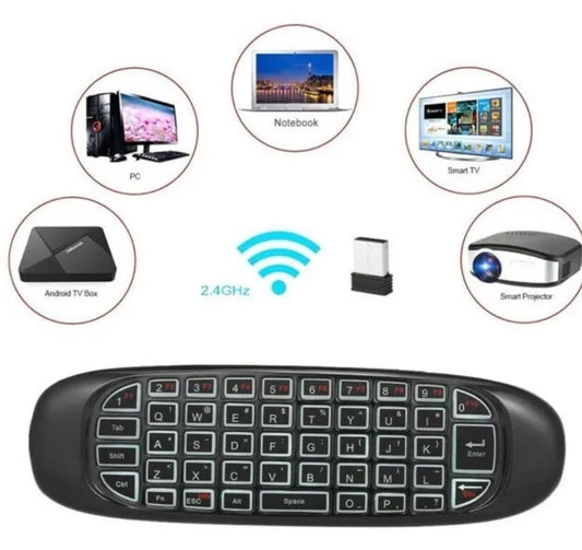 Control Teclado Mouse Inalambrico Compatible Todo Tv Smart