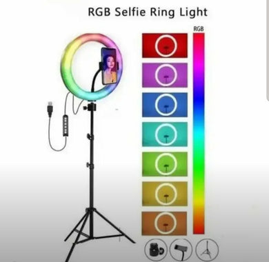 Luz led de colores country-pop de  y soporte para celular