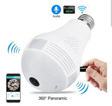 Cargar imagen en el visor de la galería, Bombillo con camara y ranira micro sd