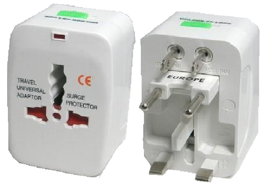 adaptador cargador universal viajero de tomas europeo americano uk