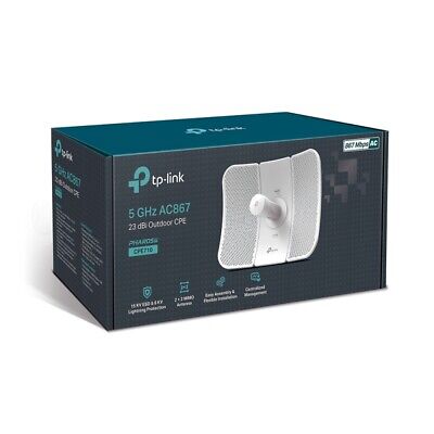 Antena TP-LINK 5GHz CA 867Mbps 23dBi exterior CPE CPE710 PoE pasivo hasta 867 Mbps